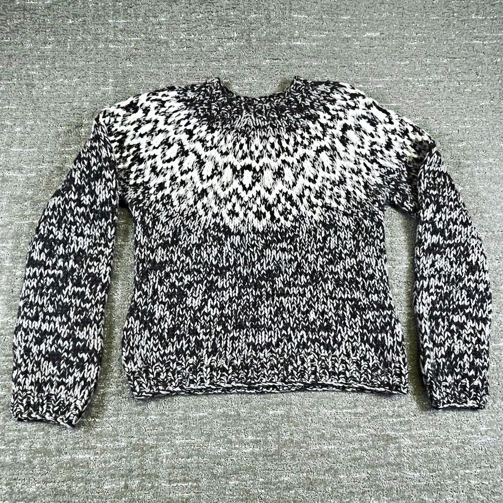 American Eagle Outfitters Men's Lambswool Chunky hand Knit Medium m sweater